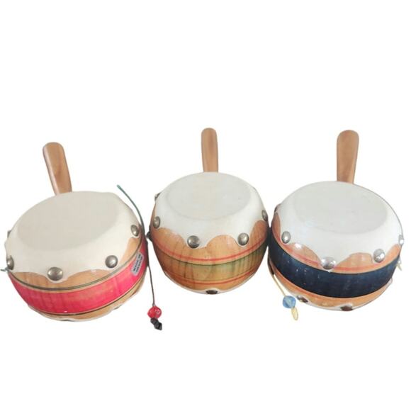 Hand-painted Mexican Maracas lot of 5 - Picture 4 of 5